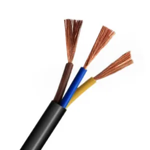 3 Core Power Cable 0.5 mm2 H03VV-F PVC Flexible Multi Core Cable for Home Appliance