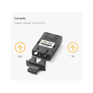 Conector de Módulo de Fibra Industrial 1X9, Monomodo, 155Mb/s, Alimentación de 3.3V, Longitud de Onda de 1310nm, 20KM, Fibra Dual PECL - Product Image 1
