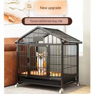 Nhà Sản Xuất Bán Hàng Trực Tiếp Trong Nhà Và Ngoài Trời Lớn Màu Xám Cố Định <span class=keywords><strong>Stackable</strong></span> Dây Kim Loại Cao cấp Con Chó Nhà Lồng - Product Image 1