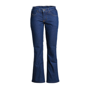 Pantalones <span class=keywords><strong>de</strong></span> Trabajo Resistentes al Fuego NFPA2112, 98% Algodón, 2% Elástico, Jeans Elásticos FR para Mujer, Jeans Clásicos para Hombre, Pantalones <span class=keywords><strong>de</strong></span> Seguridad Cat2 - Product Image 2