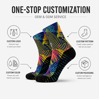 Chaussettes mi-mollet sportives personnalisées OEM pour adultes – Polyester/Nylon/Coton/Bambou/Laine, sans couture, respirantes, séchage rapide