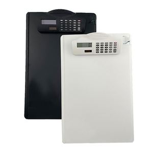 Portapapeles de Plástico para Oficina, Tamaño A4, con <span class=keywords><strong>Calculadora</strong></span>, Portapapeles Delgado con <span class=keywords><strong>Calculadora</strong></span>, Tablero de Dibujo Solar de Escritorio - Product Image 3