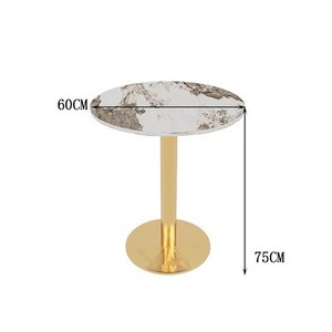 Mesa de Restaurante Personalizada, Mesa Redonda o Cuadrada de Comida Rápida, Mesa de Café de Metal y Pizarra - Product Image 6