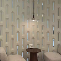 Panneaux muraux en faux pilier en pierre au design moderne Polyuréthane à neuf grilles carrées Décoratif pour hôtel Respectueux de l'environnement Unique PU