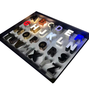 Custom 3D Acrylic LED Frontlit Company Name Logo Sign with Remote <b>Control</b> IP65 Waterproof Multi-Color Lights for Office Use - Product Image 6