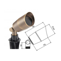 Özelleştirilmiş Ağır Hizmet Tipi Antik Bakır Sarkıt Lamba IP65 DC 12/24V Dış Mekan Bahçe Aydınlatma Armatürleri COB 5W CRI75 LED