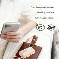 Mini Power Pack Personnalisable 10 000 mAh, Câble Intégré et Support Téléphone Portable Certifié KC PSE CCC