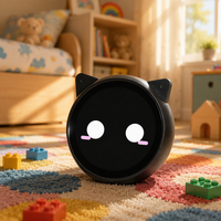 Robot de bureau intelligent avec oreilles de chat, assistant éducatif, interaction vocale, contrôle par application