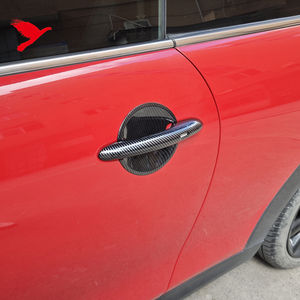 Pour BMW <span class=keywords><strong>Mini</strong></span> <span class=keywords><strong>Cooper</strong></span> F65 <span class=keywords><strong>5</strong></span> <span class=keywords><strong>portes</strong></span> 2025 poignée de porte latérale bol couverture garniture en Fiber de carbone Style ABS voiture accessoires extérieurs 8 pièces - Product Image 5