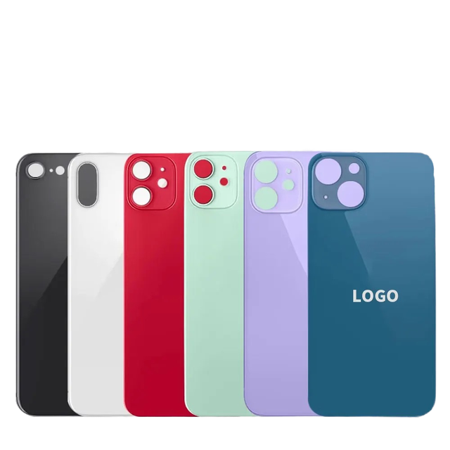 High Battery Back Cover Big Hole for iPhone XR Adhesive Rear Housing Door Glass Panel Replacement Phone Back Cover Glass Sticker