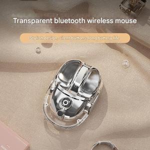 Ratón Inalámbrico Bluetooth Personalidad Q9 Little Potato, Transparente, Rosa, Bonito y Elegante, Funcionamiento Silencioso, Recargable - Product Image 2