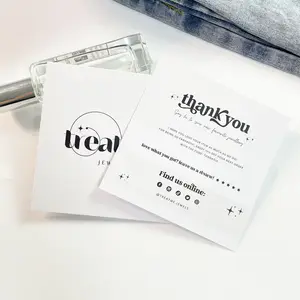 Cartão de agradecimento personalizado Cartão De Luxo Cartão De Escrita Exclusiva Cartão De Obrigado Presente Personalizado Cartão Para Pequenas Empresas