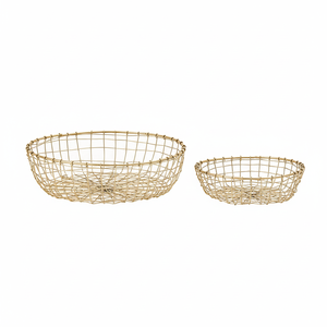 Cestas de frutas de alambre de hierro y Metal respetuosas con el medio ambiente para organización del hogar, cestas de almacenamiento de verduras, tamaño personalizado - Product Image 1