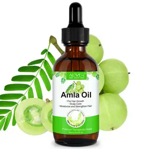 ALIVER Private Label Custom Wholesale Moisturize Strengthen Hair Scalp Care Hair Growth Cold Pressed 100 Pure Amla Hair Oil