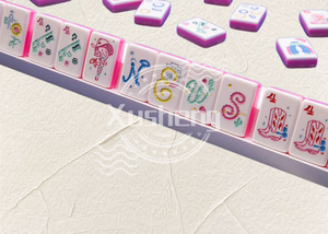 <span class=keywords><strong>Miss</strong></span> Denim 160 Sets - Fichas de Mahjong Blancas de Lujo, Modernas, Plegables, Hechas a Mano, Portátiles, de Acrílico, para Fiestas y Entretenimiento - Product Image 5