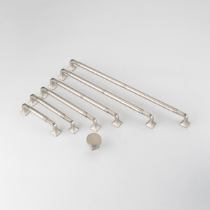 Poignées de meuble modernes en nickel brossé, tirants de tiroir argentés avec détail annulaire, série de <span class=keywords><strong>quincaillerie</strong></span> <span class=keywords><strong>pour</strong></span> <span class=keywords><strong>cuisine</strong></span> et armoire - Product Image 6