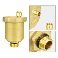 Vanne de purge automatique en laiton DN15 1/2\" pour eau à haute température avec joint en PTFE