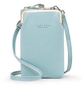 Commercio all'ingrosso di cuoio Dell'unità di elaborazione di marca portafogli <span class=keywords><strong>rosa</strong></span> raccoglitore delle ragazze delle donne del raccoglitore per le donne alla moda crossbody sacchetto del telefono - Product Image 6