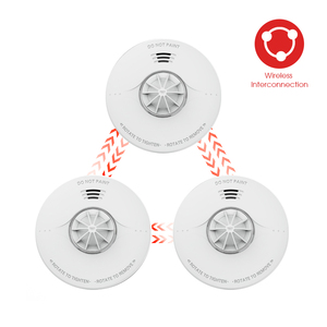 2024 nueva llegada BS5446 botón de prueba grande Tuya WIFI alarma de incendio y Detector de calor