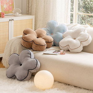 Cojín de silla con forma de flor irregular, cojín de puf, alfombra para sala de estar, futón, decoración de cabecero de dormitorio, almohada - Product Image 1