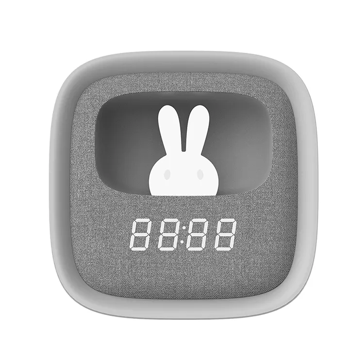 Электронный будильник с тканевым дисплеем, сенсорный диммер, светодиодная лампа для прикроватного столика, будильника