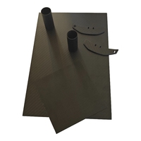 Plaque en fibre de carbone 3K personnalisée, épaisseur 1 mm, 2 mm, 3 mm, finition brillante ou mate, feuille CFRP, usinage CNC pour accessoires de modèles d'avions et de drones RC