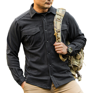 S.archon hommes en plein air tactique chaud <span class=keywords><strong>velours</strong></span> <span class=keywords><strong>chemise</strong></span> flamme <span class=keywords><strong>rouge</strong></span> Plus à manches longues polaire veste décontracté épais <span class=keywords><strong>chemise</strong></span> - Product Image 4