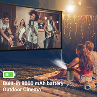 Projecteur DLP 1080P Wimius [Amazon Hot] Projecteur de poche portable mini LED LCD DLP Full HD 1080P avec batterie Android pour cinéma maison