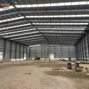 Bâtiment de <span class=keywords><strong>garage</strong></span>, hangar ou atelier moderne en acier léger préfabriqué de haute qualité avec couleur personnalisable - Product Image 1