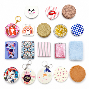 Specchio Promozionale Personalizzato con Logo, Specchio da Trucco Portatile Classico per Donna, Ideale per Vendita all'Ingrosso nei Supermercati - Product Image 1