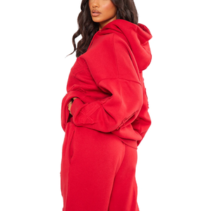 ชุดเสื้อผ้า2ชิ้นของผู้หญิงผ้าฝ้ายเสื้อแขนยาวแบบสวมหัวทรงหลวมกางเกงแนวสปอร์ตลำลองสำหรับวิ่งออกกำลังกาย - Product Image 5