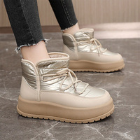 Bottes d'hiver colorées en gros directement de l'usine pour femmes, bottes d'hiver imperméables pour femmes, bottes de neige pour femmes, design de créateur