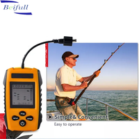 TL88E Buscador de peces portátil Echo Sounder 100M Sonar Pantalla LCD 5 modos Opciones de sensibilidad 2-328ft Lectura de profundidad para pesca
