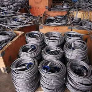 حبل سلكي فولاذي عالي القوة 6x19S 6x19W للبناء والرفع، معتمد من ISO9001، مع نواة <span class=keywords><strong>FC</strong></span>/IWR - Product Image 4