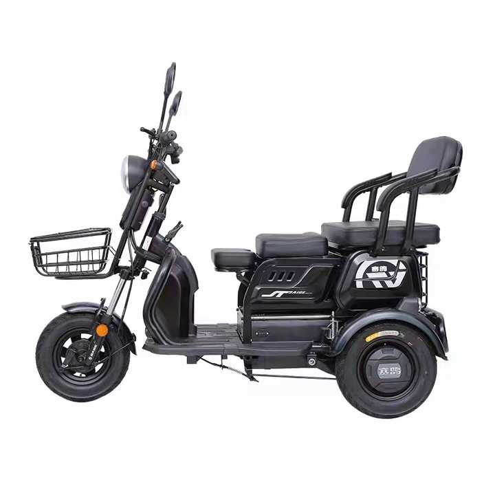 SAIGE Small 500 w  48v Electric Tricycle Scooter  for Elderly  Can Be Used to Carry People or Pull Goods VG