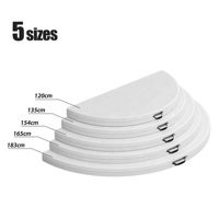 Table ronde pliante d'extérieur blanche pour la restauration en gros, 60 pouces, en plastique empilable, étanche, pour événements, fêtes, mariages