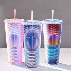 Высококачественный Шипованный пластиковый тумблер с двойными стенками 24 унции - Product Image 6