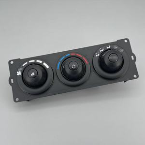 Kenworth Air Conditioner Panel F21-1013-21-000 Dual Button Mid <b>Range</b> Black For 06-23 Medium Duty Trucks - Product Image 1