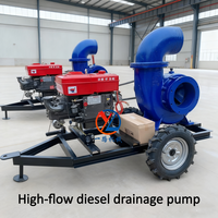 Pompe à flux mixte diesel de 12 pouces - Pompe de drainage à haut débit - Débit : 980 mètres cubes par heure