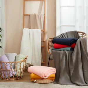 Couverture en <span class=keywords><strong>coton</strong></span> multi taille "100% mousseline pour canapé <span class=keywords><strong>gaze</strong></span> respirante toutes saisons douce et légère prélavée - Product Image 5