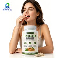 Capsules de graines de fenugrec végétaliennes non-OGM à base de plantes pour le soutien métabolique quotidien, fabriquées en usine OEM