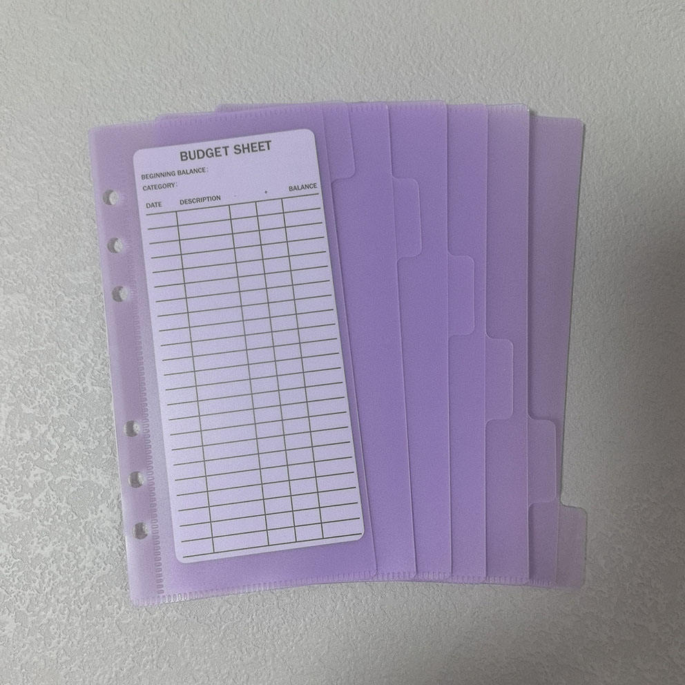 Sobre con pestañas púrpura claro