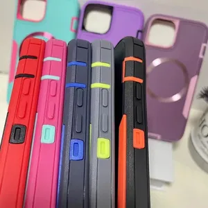 Casing ponsel pelancong dua dalam satu pola CD untuk iPhone Samsung Moto