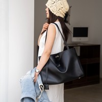 Sacs à main de luxe en cuir véritable pour femmes, grande capacité, sacs à bandoulière tendance pour dames, sacs sous le bras décontractés de haute qualité, vente chaude