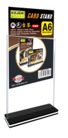 Support de carte PS multi-tailles Kejea, base bicolore, haute transparence, pour hôtel, bureau, conférence, affichage de prix sur bureau