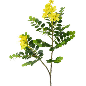 Ramas de Flores de Locust Artificial en Color Amarillo de Laixing, 72 cm, PVC Suave, Realistas, Decoración para el Hogar y Bodas - Product Image 5