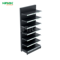 Étagère de supermarché en métal robuste Highbright, construction durable, dimensions personnalisables, design autoportant pour supermarché