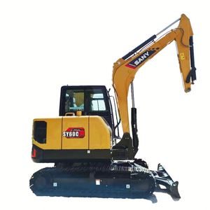 Meilleur prix – Excavatrice sur chenilles Sany SY60C SY60 de 6 tonnes, mini-excavatrice d'occasion, excavatrice sur chenilles certifiée CE à vendre - Product Image 2