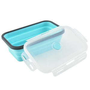 Nuovo prodotto 3/4 pz in Silicone scatola <span class=keywords><strong>per</strong></span> alimenti pieghevole contenitore <span class=keywords><strong>per</strong></span> alimenti <span class=keywords><strong>Set</strong></span> Eco Friendly Bento Lunch Box <span class=keywords><strong>per</strong></span> esterni - Product Image 6