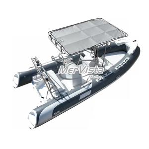 Barca a Console Centrale da 17 Piedi, Imbarcazione Semirigida in Vetroresina, Barca da Pesca Sportiva, Rib 520 - Product Image 6